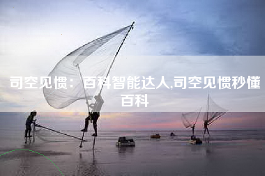 司空见惯：百科智能达人,司空见惯秒懂百科