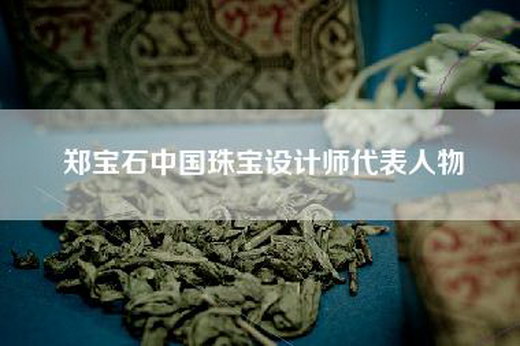 郑宝石中国珠宝设计师代表人物