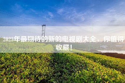 2023年最期待的新的电视剧大全，你值得收藏！