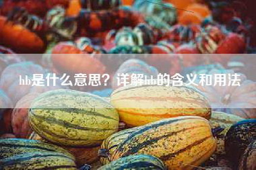 hb是什么意思？详解hb的含义和用法