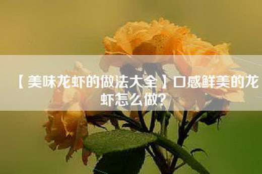 【美味龙虾的做法大全】口感鲜美的龙虾怎么做？