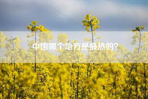 中国哪个地方是最热的？