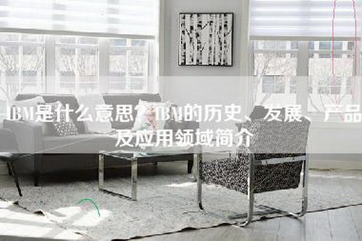 IBM是什么意思？IBM的历史、发展、产品及应用领域简介