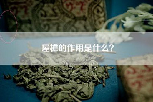 屋檐的作用是什么？