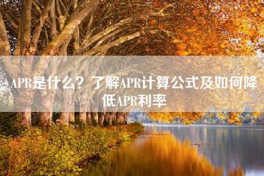 APR是什么？了解APR计算公式及如何降低APR利率