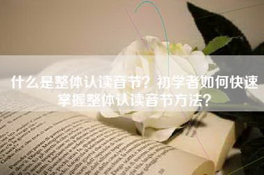 什么是整体认读音节？初学者如何快速掌握整体认读音节方法？