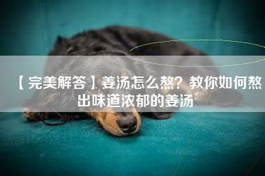 【完美解答】姜汤怎么熬？教你如何熬出味道浓郁的姜汤