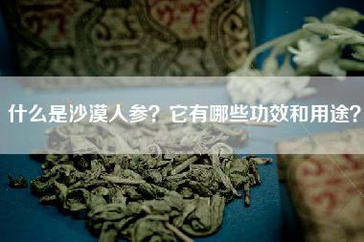 什么是沙漠人参？它有哪些功效和用途？