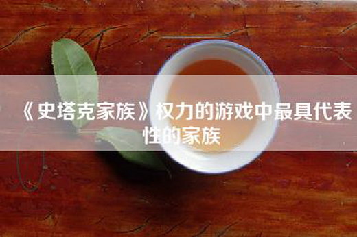 《史塔克家族》权力的游戏中最具代表性的家族