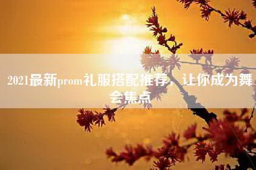 2021最新prom礼服搭配推荐，让你成为舞会焦点