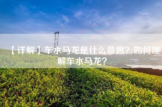 【详解】车水马龙是什么意思？如何理解车水马龙？